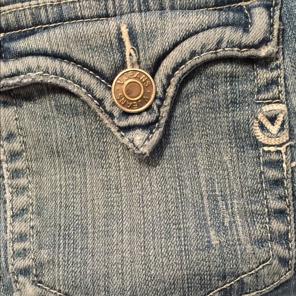 Ladies Vigross Distressed Bootcut Jeans - Picture 6 of 8